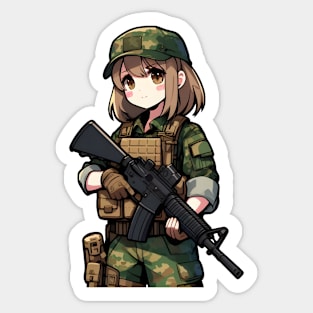 Tactical Girl Sticker